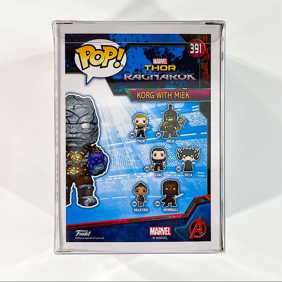 Marvel Thor Ragnarok Korg with Miek #391 Funko Pop! 2018 Limited Exclusive - Picture 2 of 7